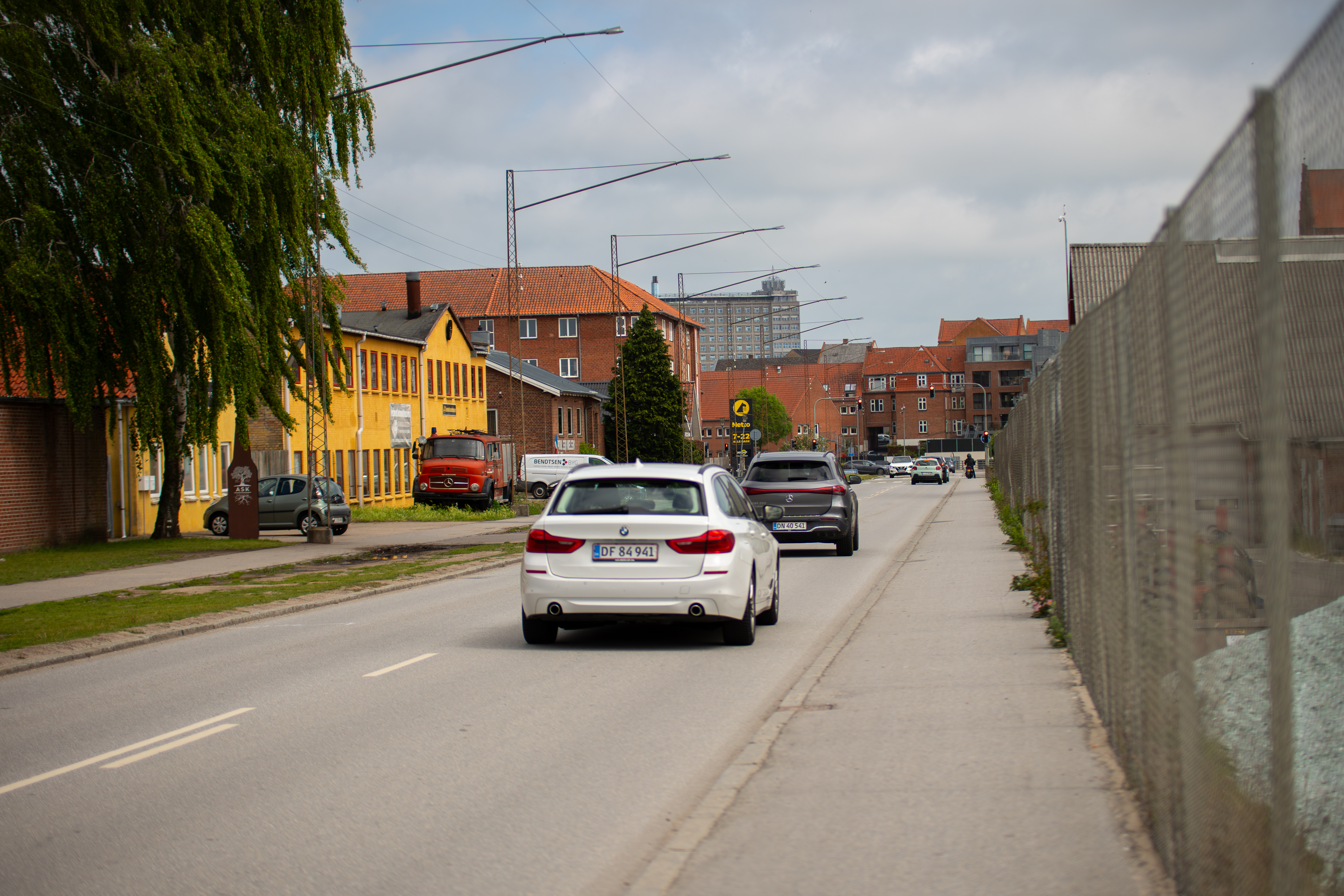 Trafik på Fabriksvej i Næstved