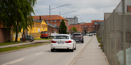Trafik på Fabriksvej i Næstved