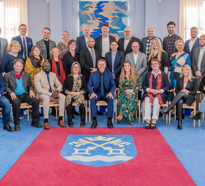 Fællesfoto af byråd 2022-2025