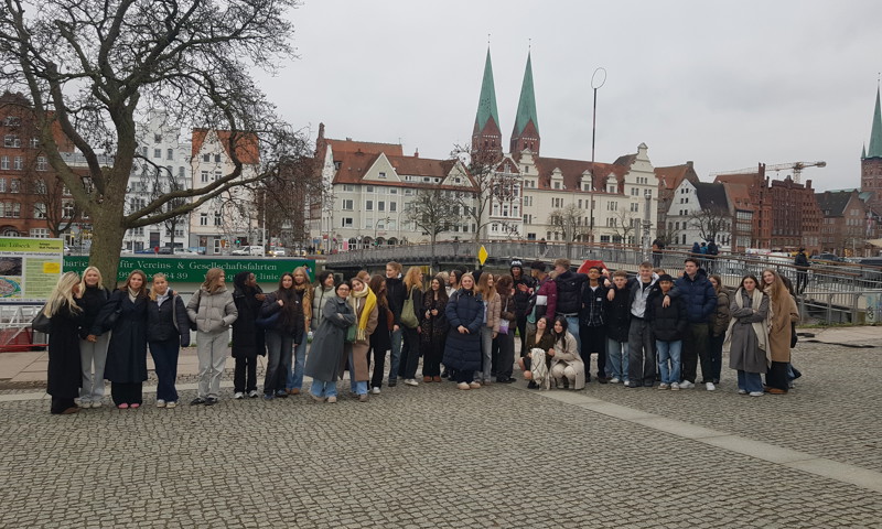 Gymnasieelever fra Næstved og Lübeck i Lübeck