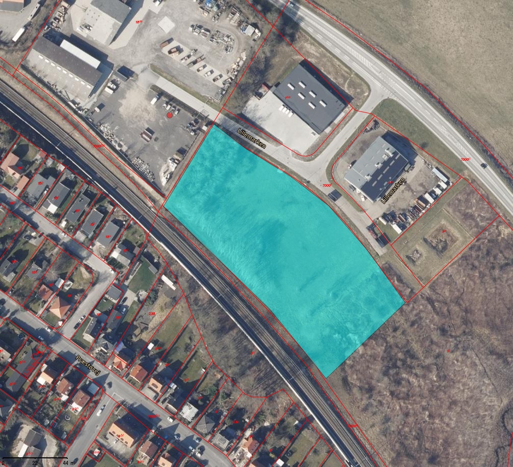 Luftfoto fra Webgis over Lillemarken