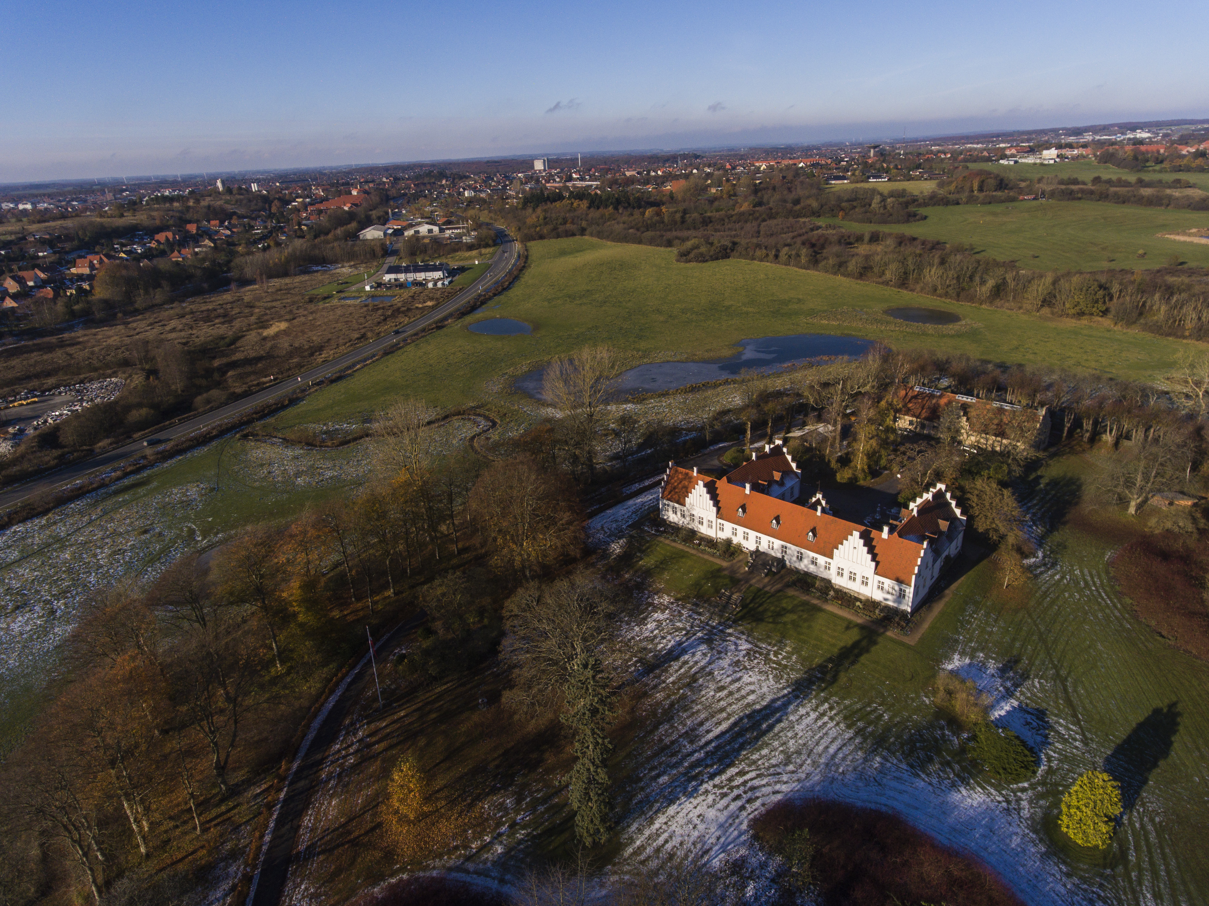 Rønnebæksholm set fra luften