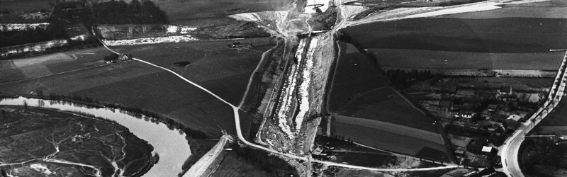 Udgravning af kanalen i Næstved