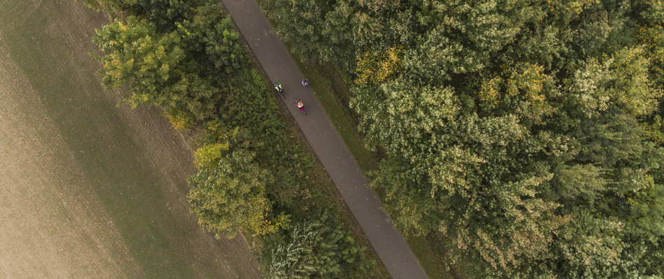 Fodsporet set i fugleperspektiv