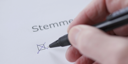 Afkrydsning på stemmeseddel