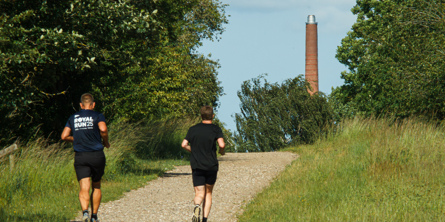 Løbere på Lagunestien i Næstved