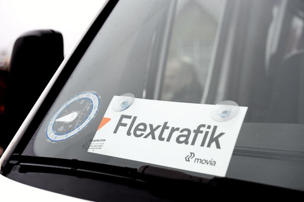 Flextrafik logo i bilrude